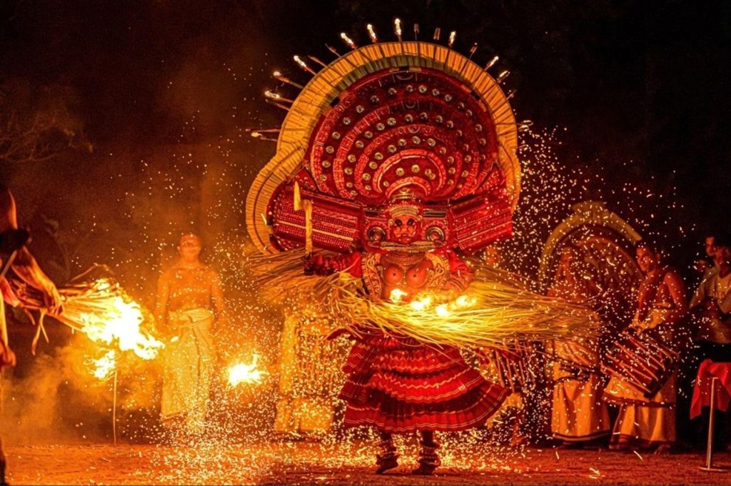 traditional theyyam and folk performances