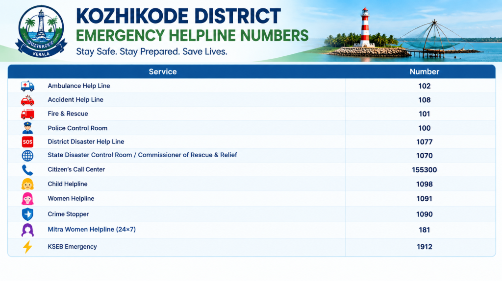 emergency numbers